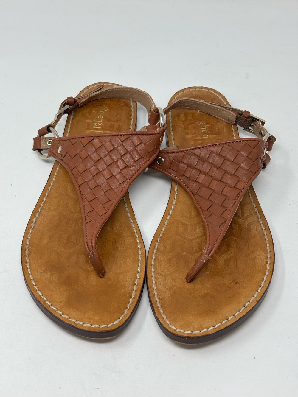 J. McLaughlin Nolita leather slingback sandals size 8 - Picture 1 of 13